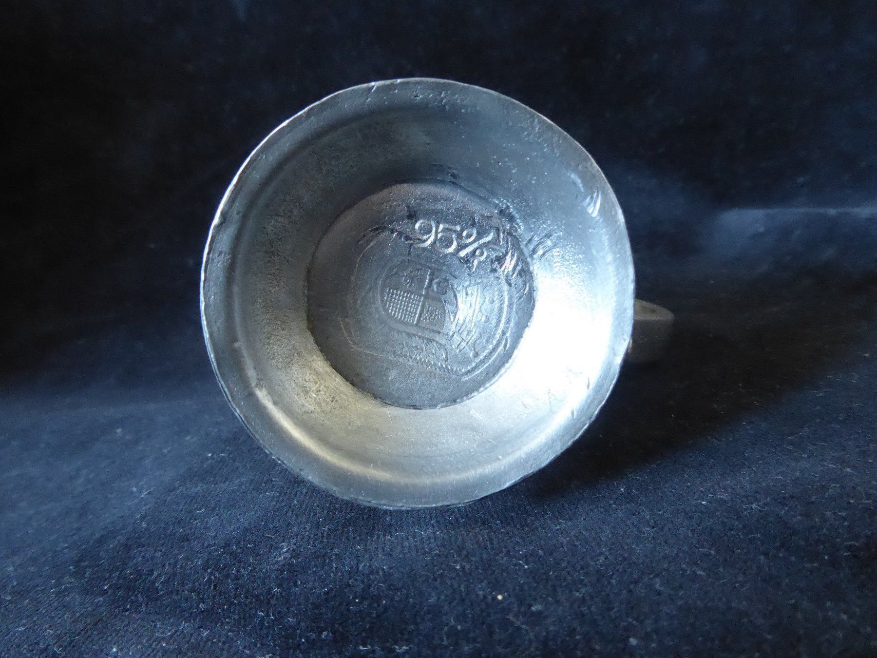 Caraffe: kleines Zinn - Krüglein mit Deckel – Usato da Zürich venduto da Chaeffeler 3