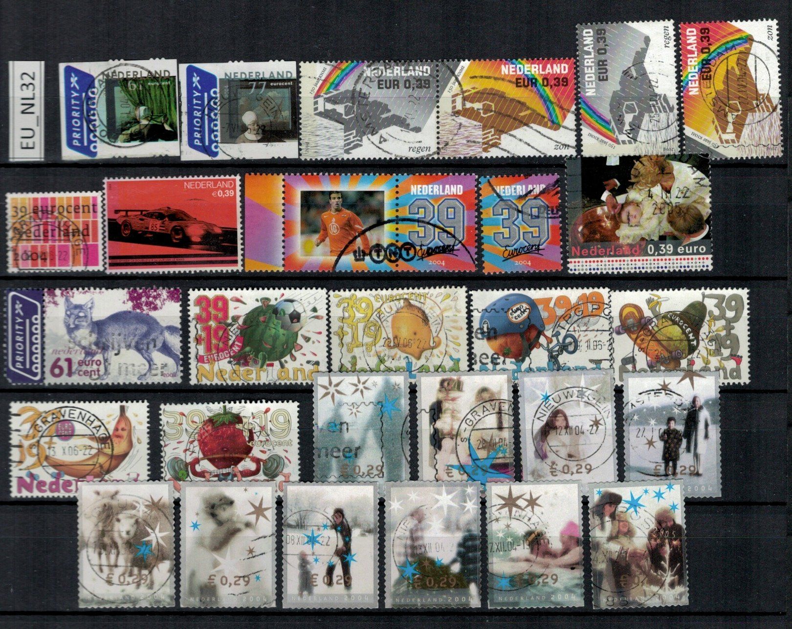 Alle Briefmarken: Niederlande 2004 EU_NL32 – Gebraucht aus Erlenbach ZH von panstamps