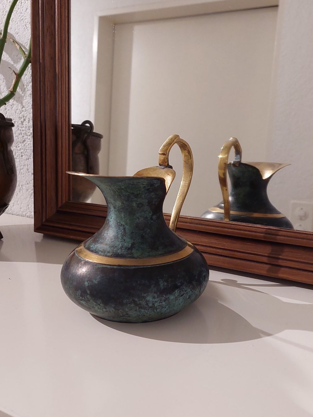 Vase & Récipients: Antikes Messingkonvolut – D'occasion à Titterten par fra_v27g 4