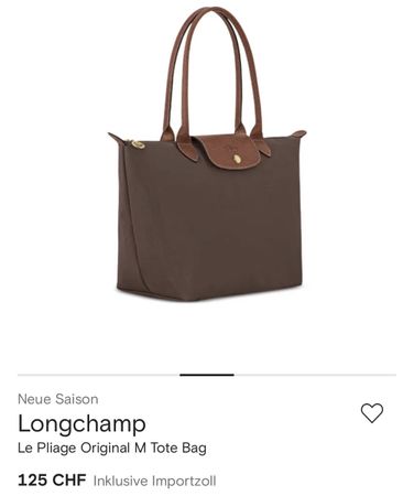 Longchamp Le Pliage Original M Tasche Mokkabraun NEU