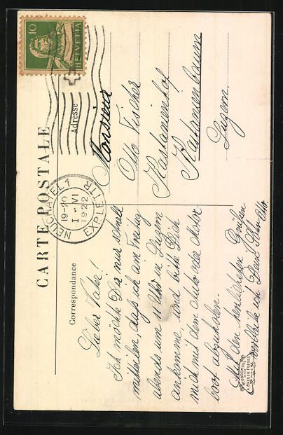 Cartoline postali: Neuchatel, Maison des Halles, Chaussures – Usato da Berlin venduto da bartko-reher 1