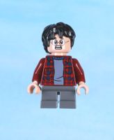 LEGO Minifigur Harry Potter - Dark Red Plaid Flannel Shirt