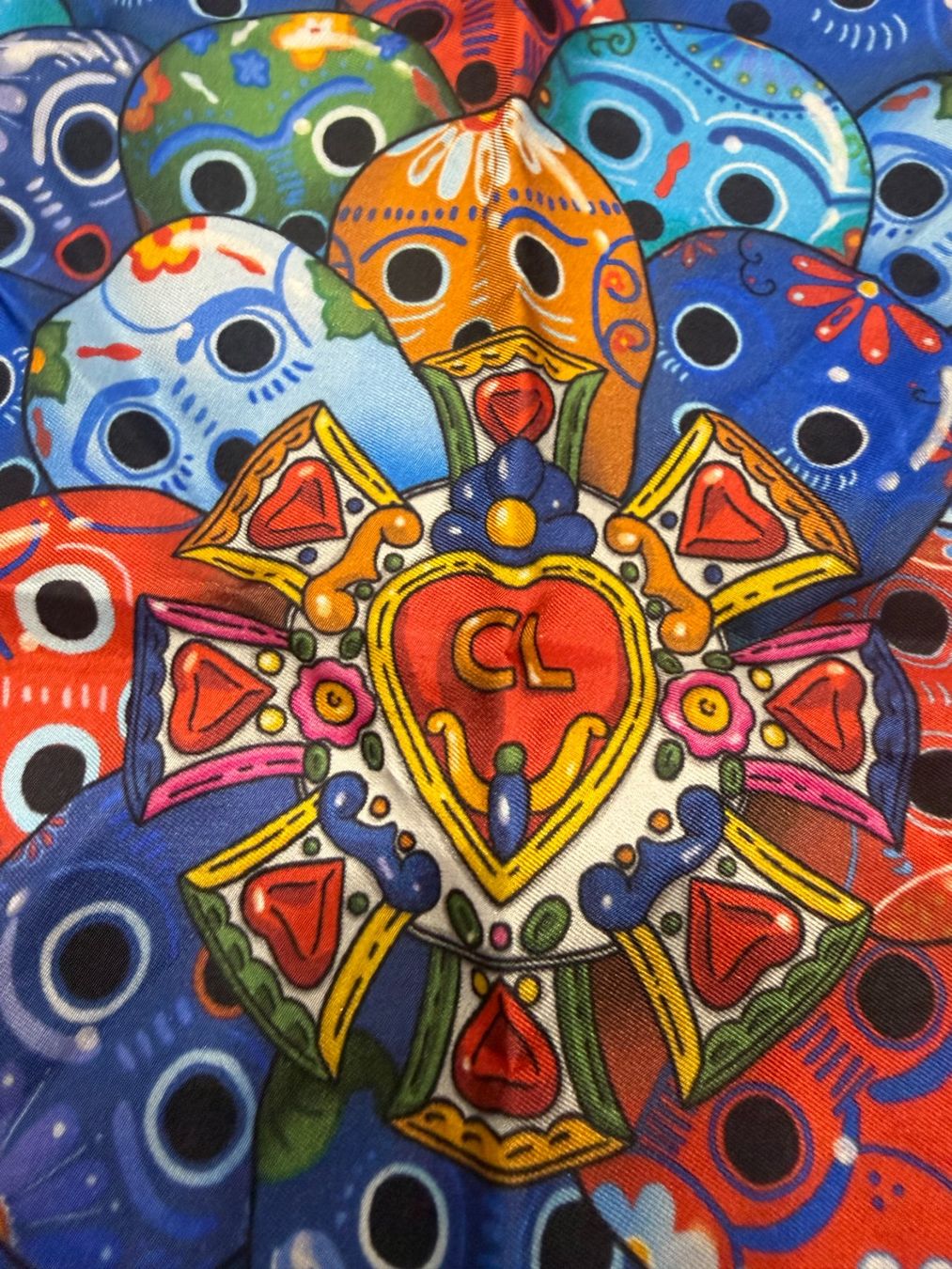 Sciarpe: Christian Louboutin original silk pocket square – Usato da Gland venduto da bfranck 2