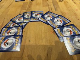Carte Pokémon lot di 10 pezzi retro blu buone condizioni