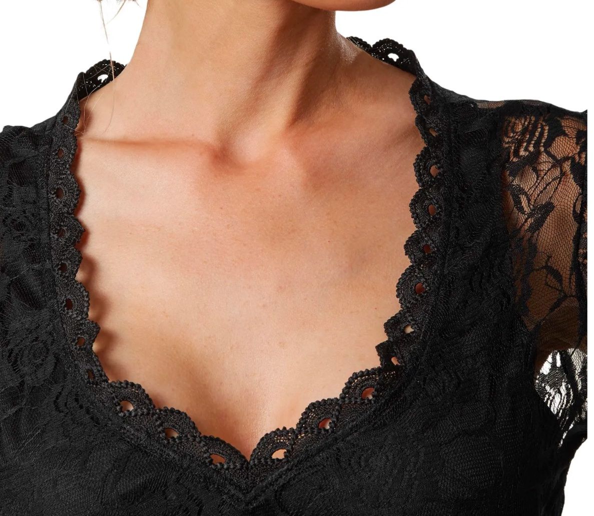 Kostüme: neue Dirndlbluse schwarz Grösse M – Neu und originalverpackt aus Necker von liq24 3