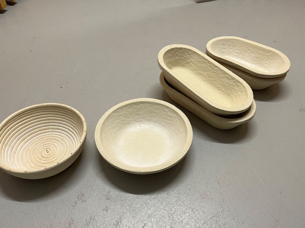 Runde Brotgärkörbe 22,9cm Mit Einsatz - Rattan Teiggärschalen Für Brotbacken