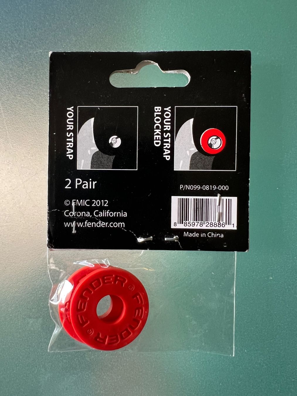 Fender Instruments de musique: Fender Strap Blocks red 2 Paar neu – Neuf avec emballage d'origine à Brunnen par Bonitoman 1