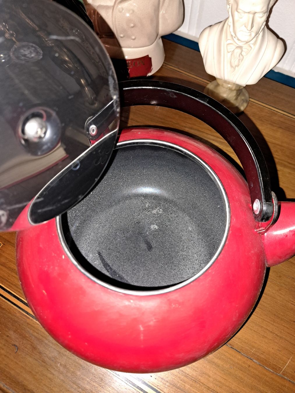 Teekannen: Vintage Teekessel, Rot,  – Gebraucht aus Kölliken von Upcycling-by-Mc-TAM 4