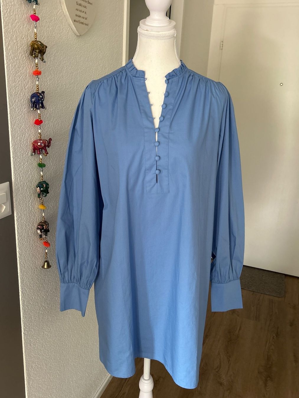 H&M Vestiti: Langarm Blusenkleid hellblau von H&M – Nuovo (secondo la descrizione) da Brunnen venduto da Nala2929 3