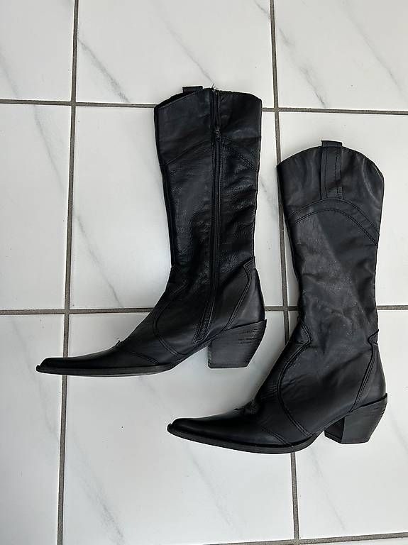 Damenschuhe: Stiefel Damen schwarz, Gr. 37 – Gebraucht aus Münsingen von Moser99