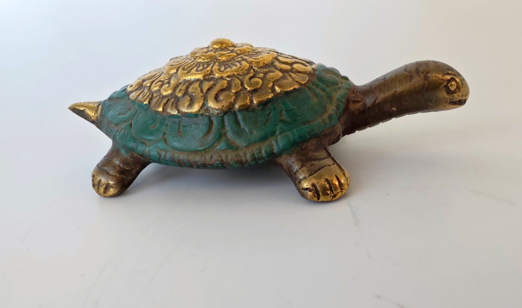 Statuette: Bronze Schildkröte / 002 – Nuovo (secondo la descrizione) da Basel venduto da Shankar 1