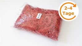 Gummiringe, 1 kg, 40 x 1 mm, rot