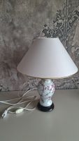 Vintage Tischlampe Porzellan mit Rosenmuster, Top Zustand!