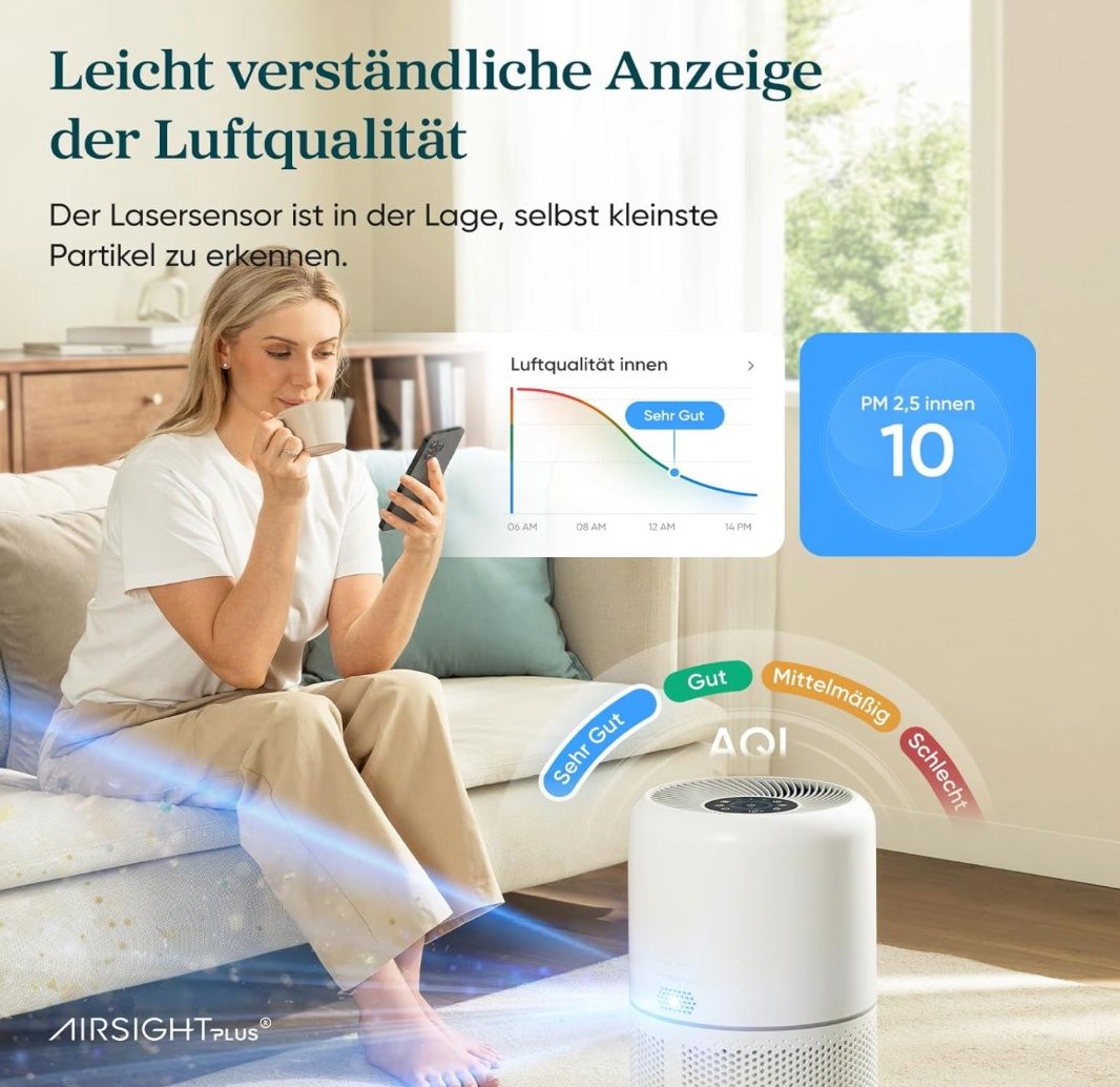Luftreiniger: Levoit Core 300s: Luftreiniger & 2x HEPA Filter & Verpackung – Neu (gemäss Beschreibung) aus Basel von Interstellar85 7