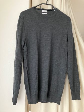 Esprit Pullover Merinowolle Grau Meliert- Gr. S. wie eine M.