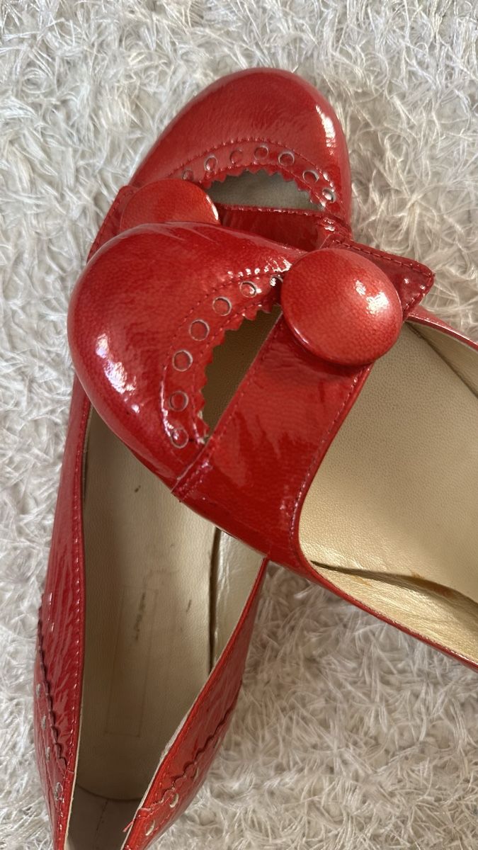 Scarpe da donna: Ballerines rouges vernies T.37 en cuir – Usato da Vuippens venduto da ale_6gkb 9