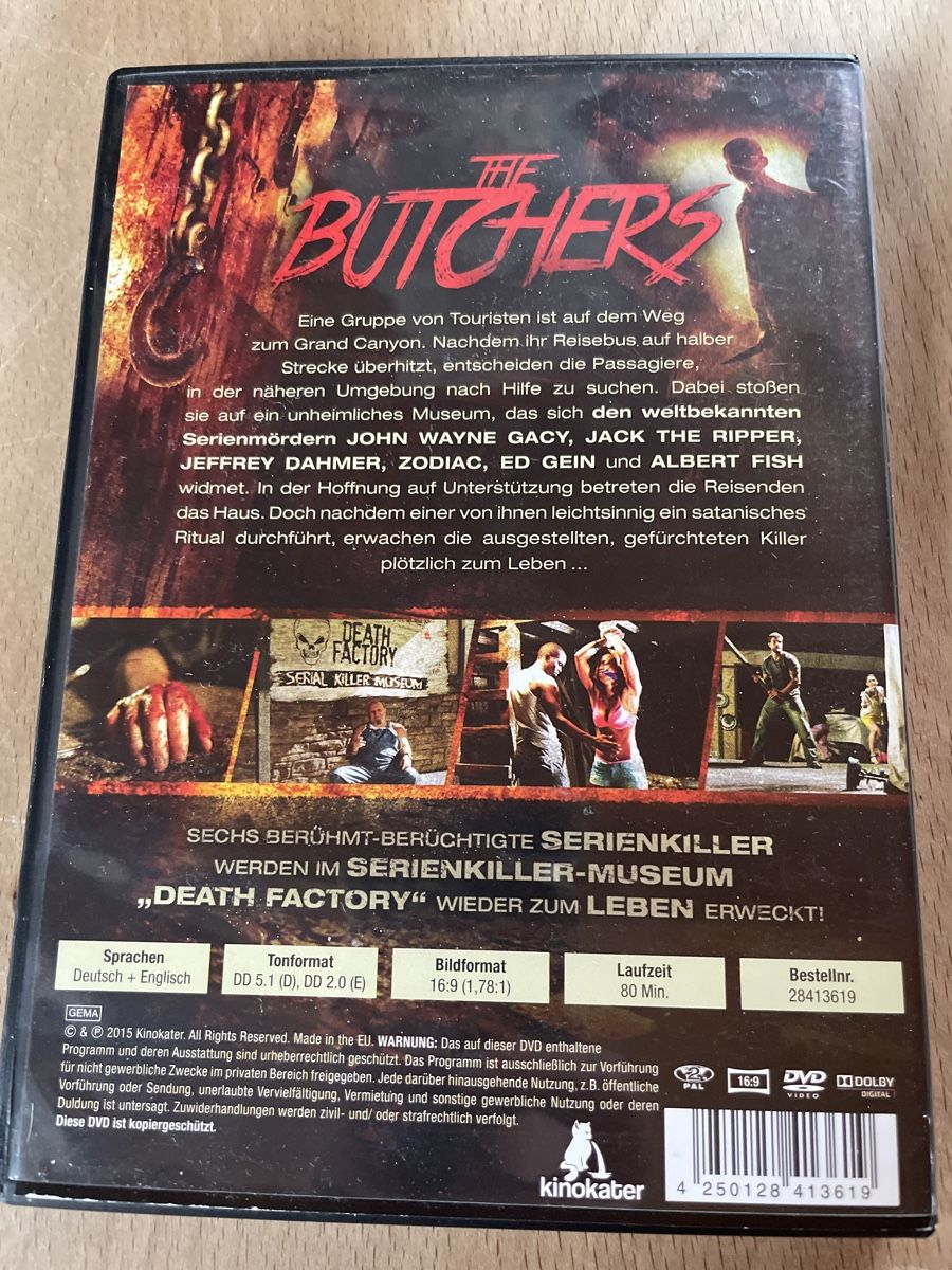 Tutti i DVDs: DVD the butchers – Usato da Dettighofen (Lengwil) venduto da Dolol 1