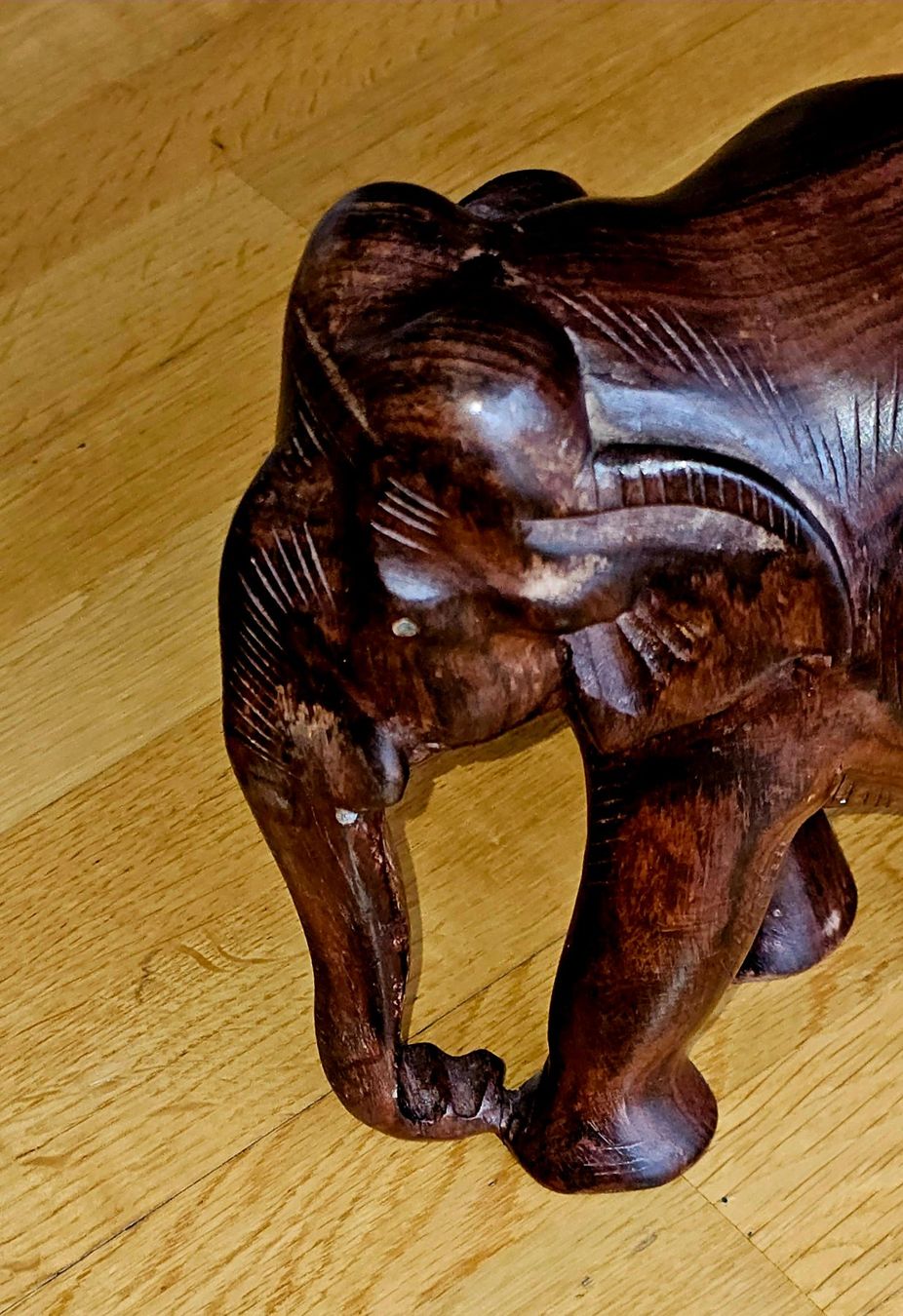 Statuette: Holz Elefant  Tierfigur, Handarbeit ! – Usato da Kreuzlingen venduto da UAE 4
