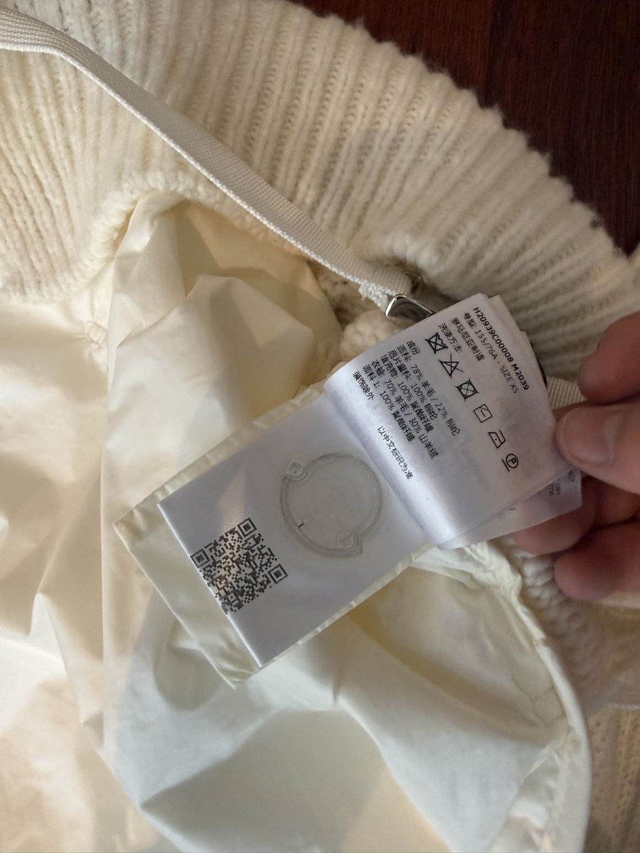 Moncler Maglioni & Felpe: Pull Moncler maille et nylon blanc taille XS – Nuovo (secondo la descrizione) da Genève venduto da iry_67wr 6