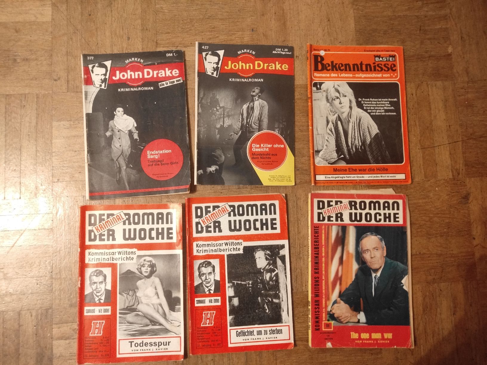 Zeitschriften & Magazine: 6 verschiedene Kriminalromane aus den 70er – Gebraucht aus Hägendorf von Yahuhu01