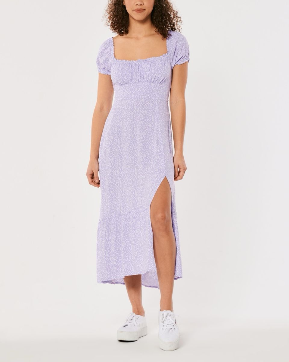 Hollister Vestiti: lila Blümchen Kleid – Nuovo (secondo la descrizione) da Therwil venduto da blubblubblubb 1