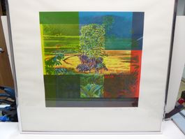 LITHOGRAFIE  " HEIMAT " VON HUGO SCHUMACHER