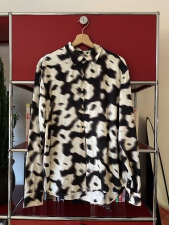 Sandro Hemd Flower Ecru Schwarz M NP: 229 CHF
