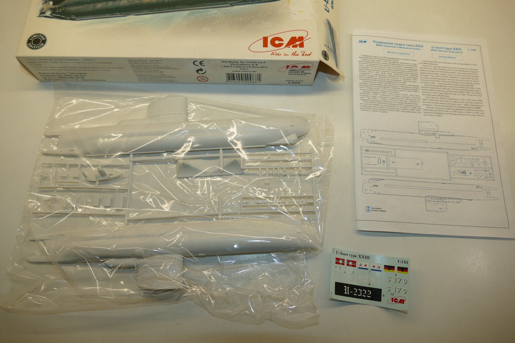 Kit di modellismo & Modellini statici: ICM 1:144: Deutsches U-Boot Typ XXIII – Nuovo (secondo la descrizione) da Niederhasli venduto da rail-duerst 3