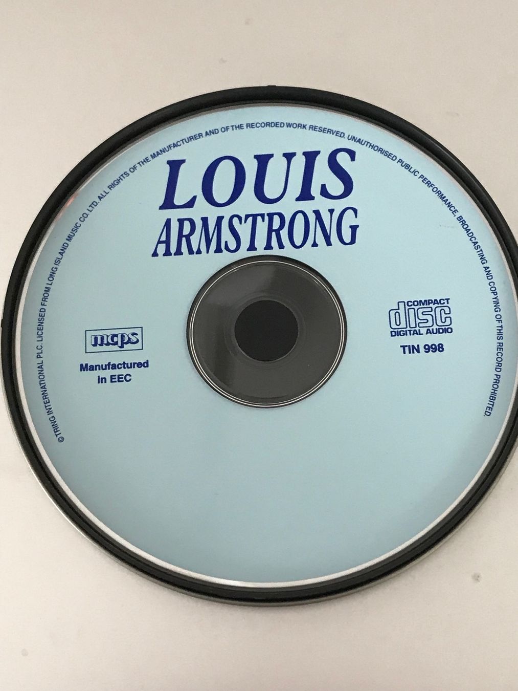 CD: LOUIS ARMSTRONG CD - Limited Edition – Usato da Hugelshofen venduto da seagull 1