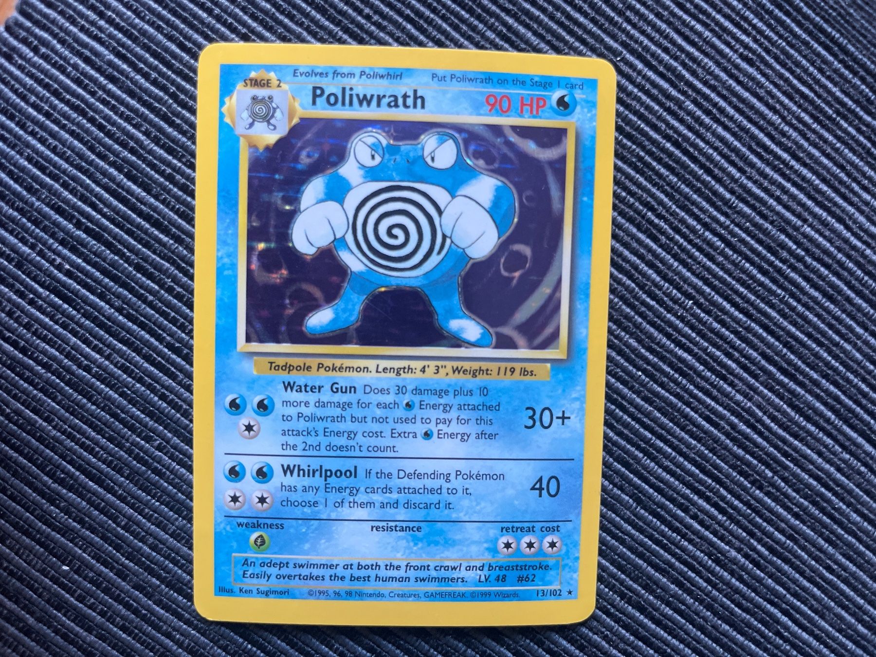 Pokémon Carte collezionabili: Pokemon Poliwrath holo Base Set englisch – Usato da Wabern venduto da Collectfun