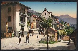 Brione, Ortsansicht mit Strassenpartie u