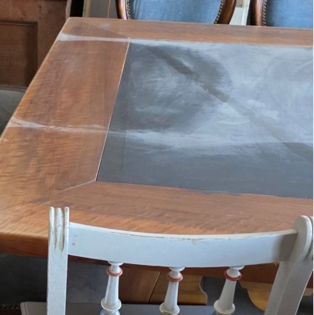 Tables: Wunderschöner, unrestaurierter Tisch mit Schieferplatte – D'occasion à Flums par Flumsantik 3