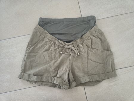 Schwangerschaft Shorts, kurze Hose, grün, Grösse 36/S