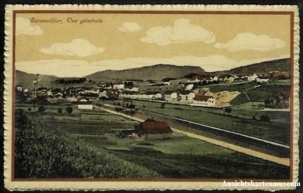 Cartoline postali: Reconvillier - Reconvilier + ca. 1920 – Usato da Emmenbrücke venduto da teestube