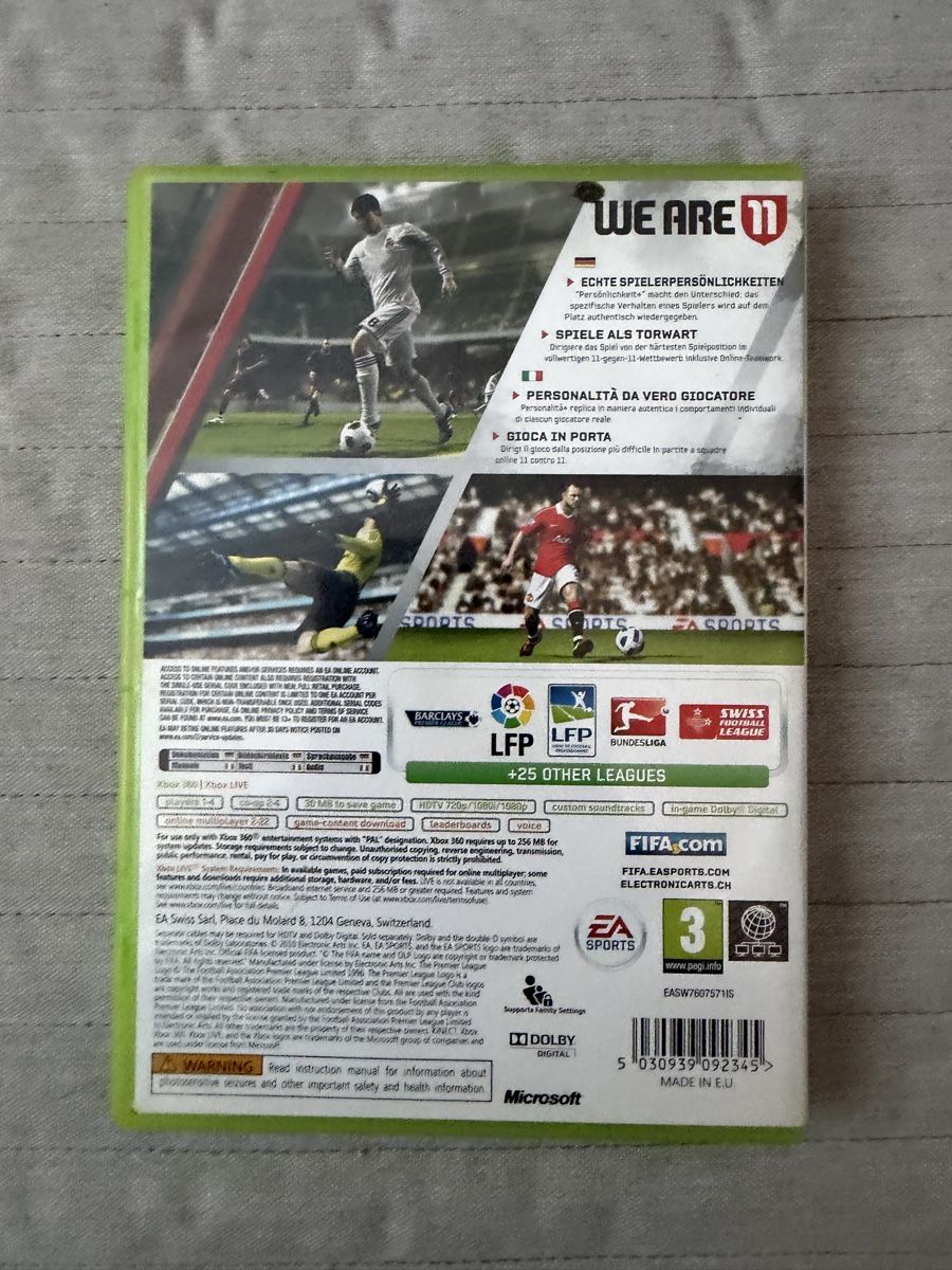 Microsoft Giochi: FIFA 11 für Xbox 360 – Usato da Thunstetten venduto da Virus_33 2