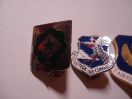 3 Divisionsabzeichen US Army, mit AirForce, Metall