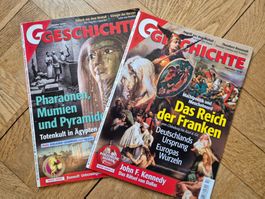 Geschichte Magazine, 2 Ausgaben, Top Zustand!