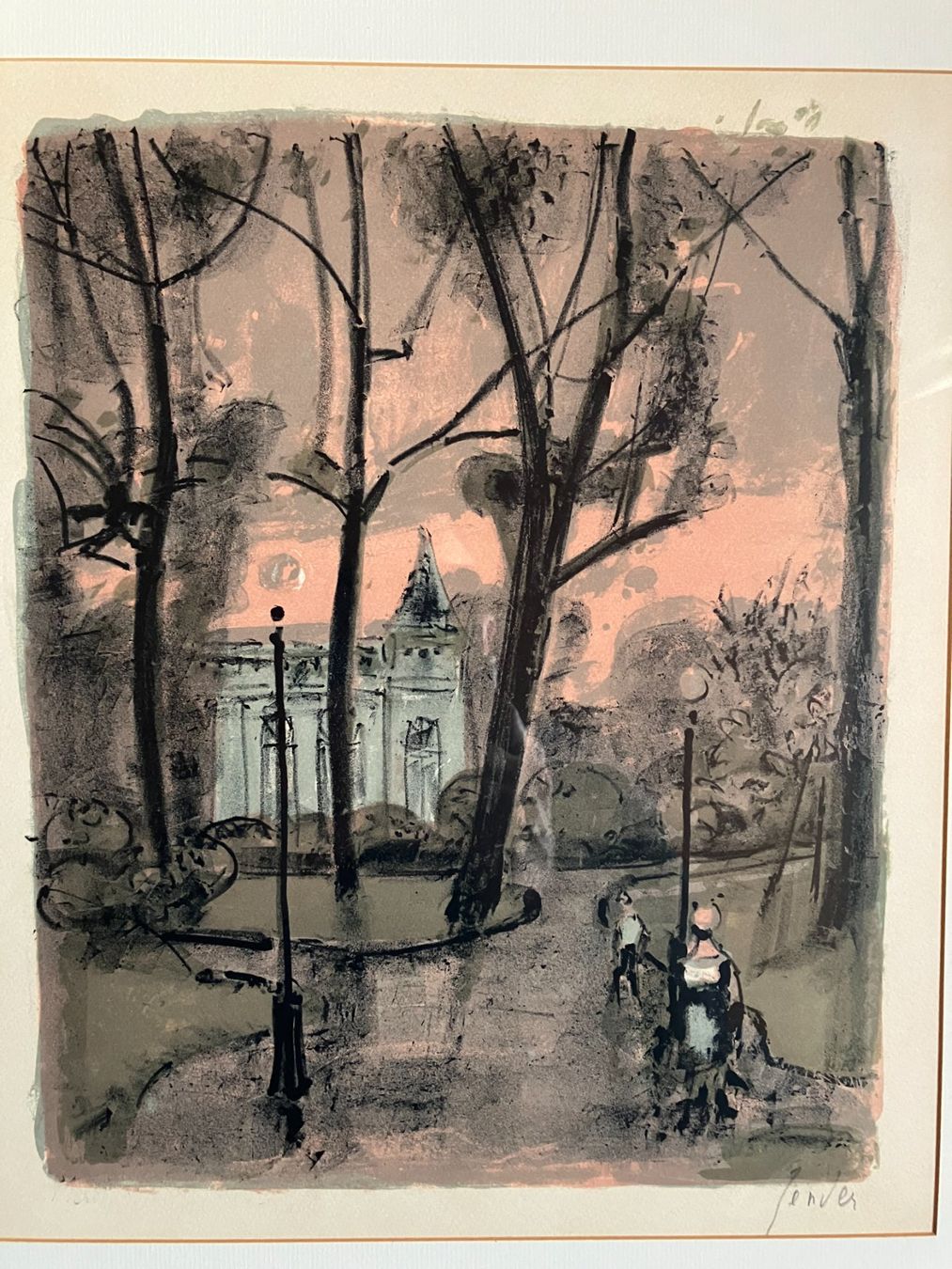Grafica & Litografie: Abendstimmung, Rudolf Zender – Usato da Männedorf venduto da Amleto3 1