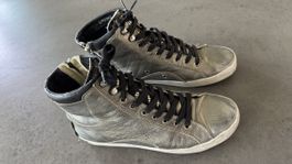 Silberne High Top Sneaker, Grösse 39, top Zustand!