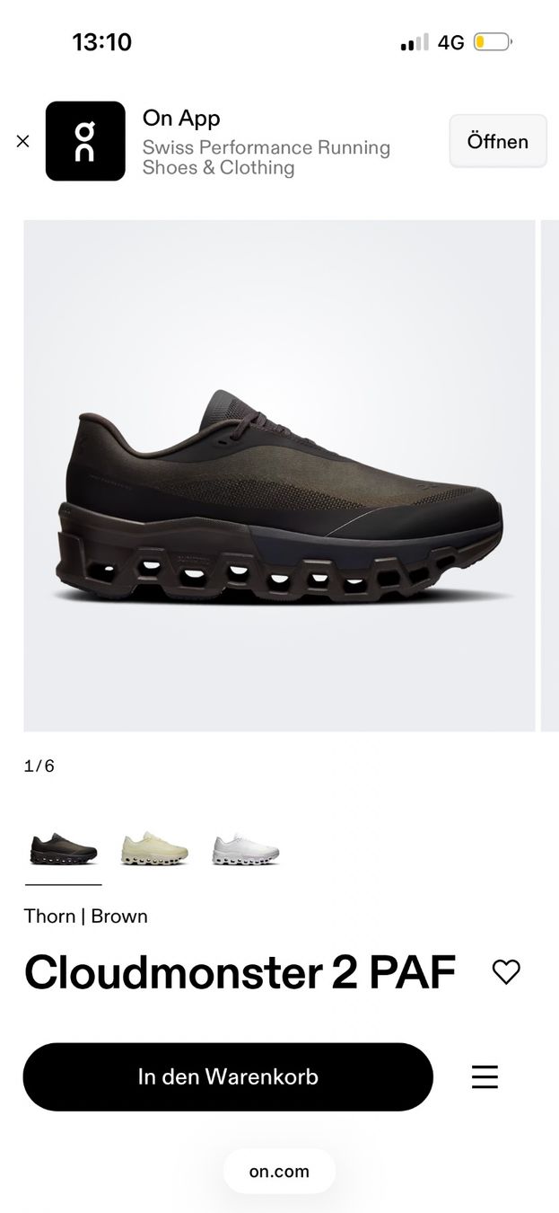 On Scarpe da uomo: ON x PAF Cloudmonster 2 (black / magnet) – Nuovo e nell'imballaggio originale da Winznau venduto da Lauralavera1 7