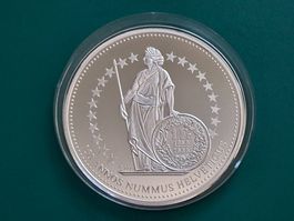 Silber-Gedenkmünze Helvetia 150 Jahre Annos Nummus Obwalden
