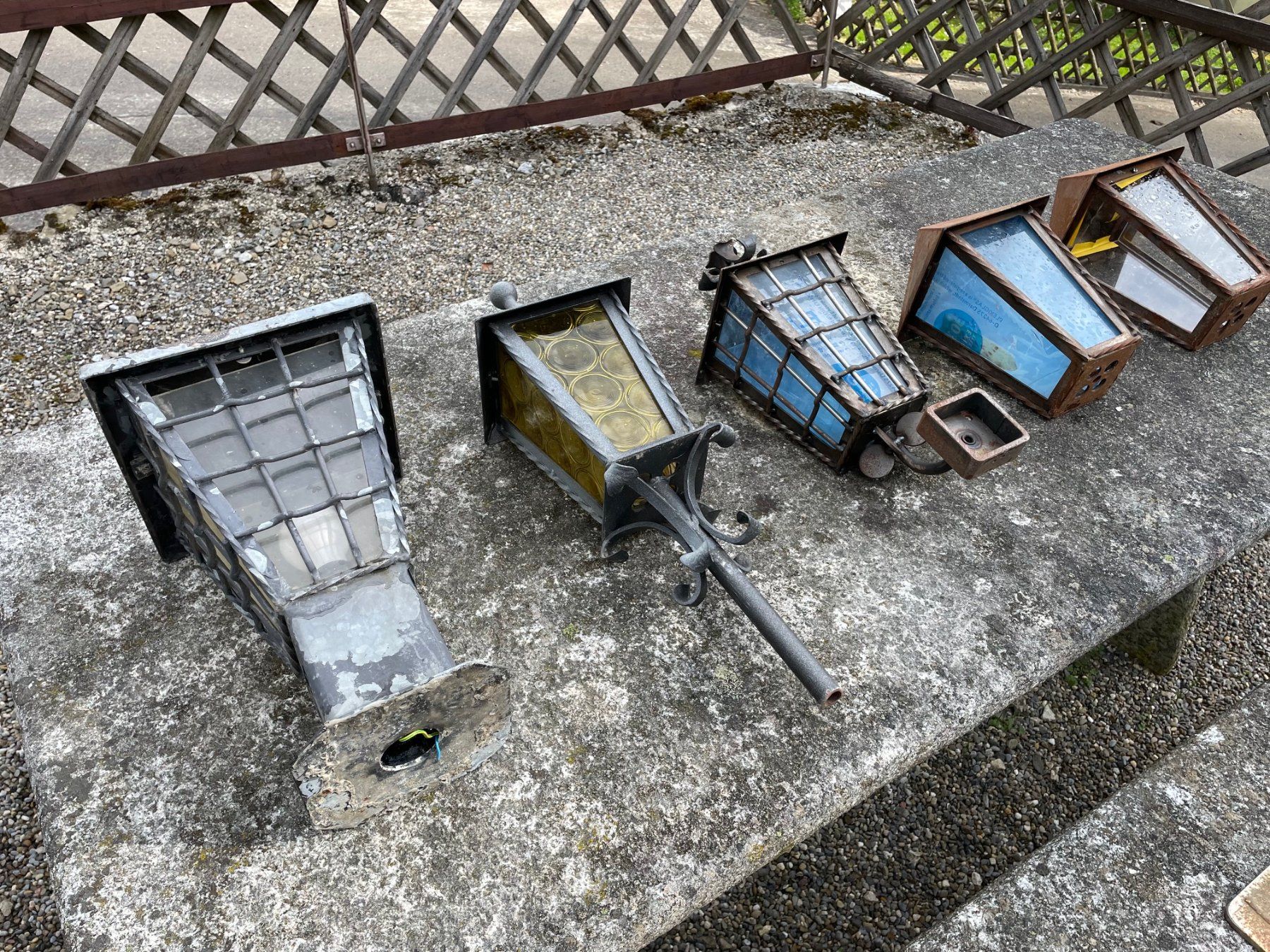 Lampade: Schmiedeeisen-Gartenlampen – Usato da Bünzen venduto da rolfrolf01 2