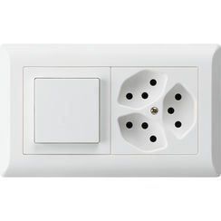 Hager Interruttori: Hager Kallysto Kombi Sch3 / 3xT13 – Nuovo e nell'imballaggio originale da Villmergen venduto da Elektro-Mueller