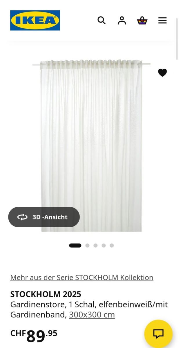 Tende: 2x IKEA Stockholm  Vorhang – Nuovo e nell'imballaggio originale da Erlinsbach SO venduto da dikaan 5