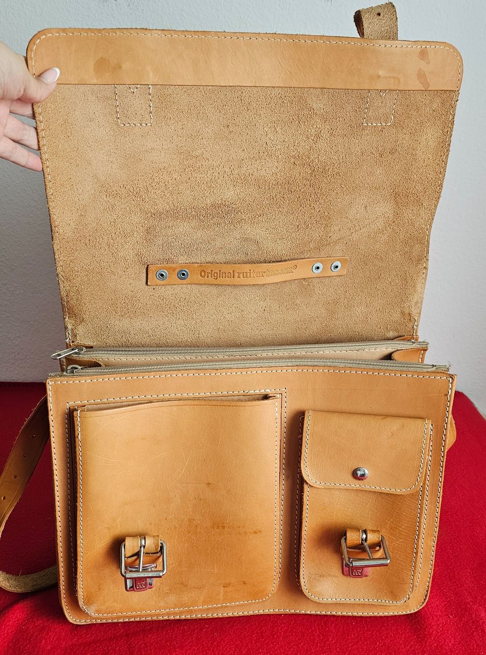 Taschen: ***Original Ruitertassen ***Leder Aktentasche – Gebraucht aus Bronschhofen von Xena37 3