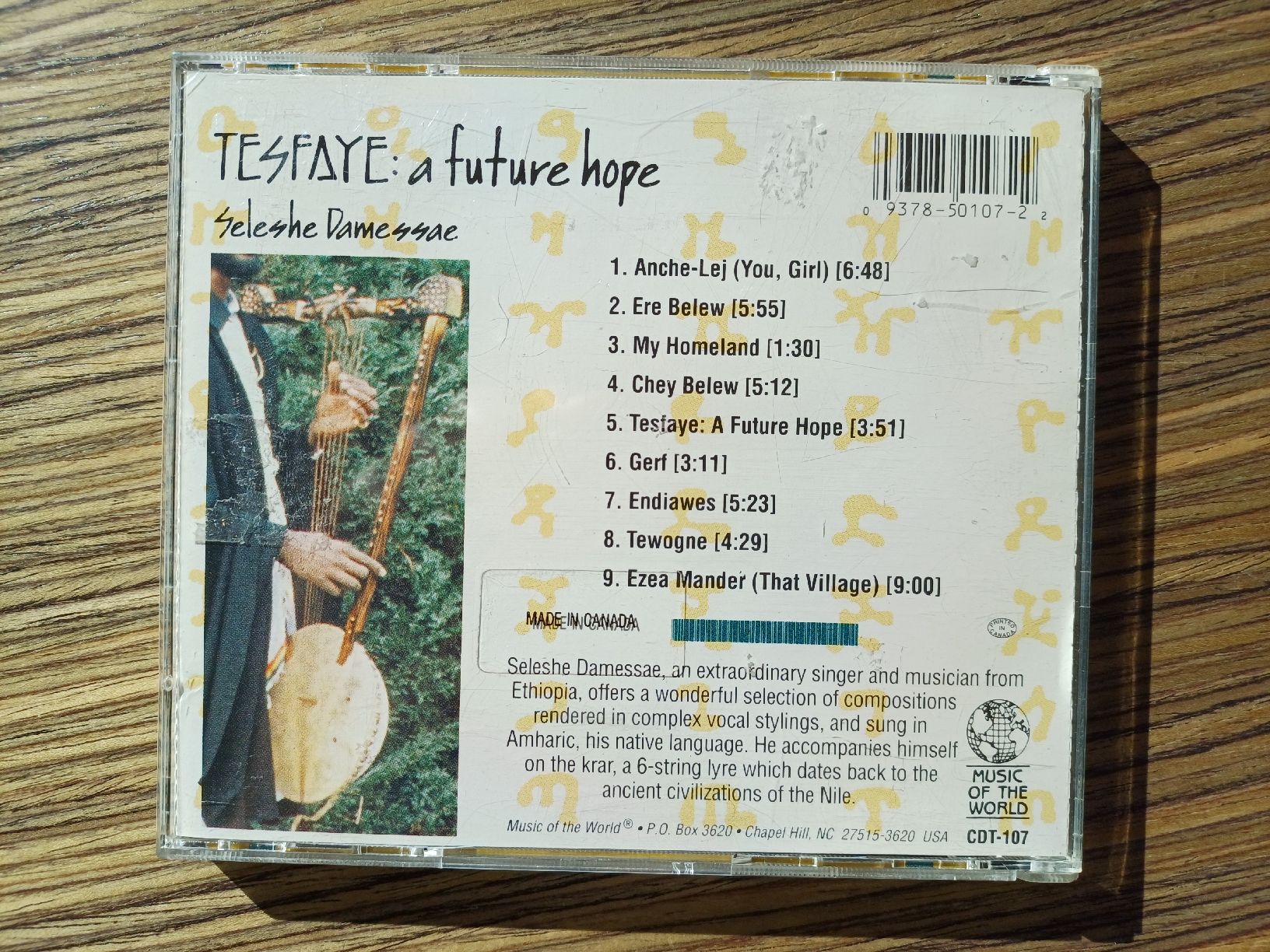 CD: Seleshe Damassae "Tesfaye : a future hope" CD – Nuovo (secondo la descrizione) da Begnins venduto da Drastic-Sound 1