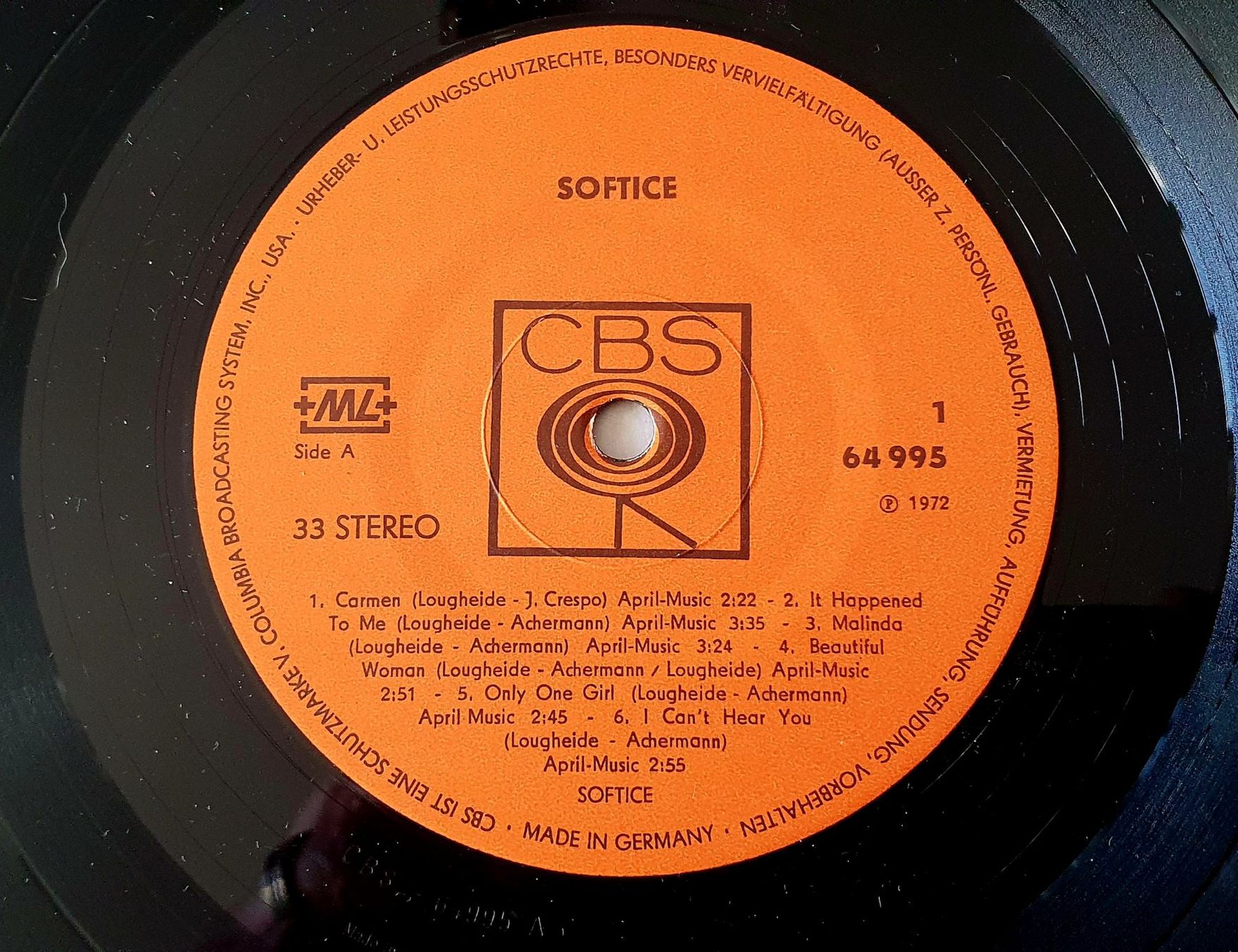 Dischi in vinile: SOFTICE, Same, CH-LP, SIGNIERT! Sehr gut++! – Usato da Kreuzlingen venduto da Cdschlumpf 2