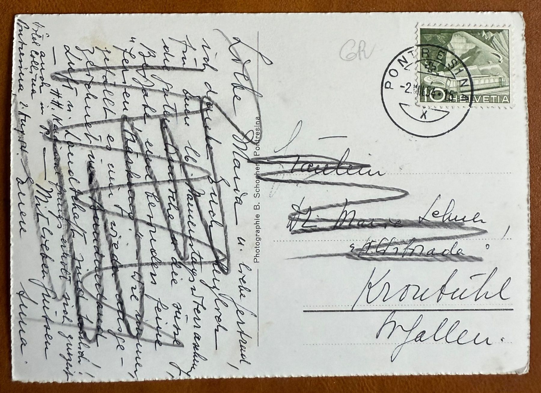 Cartoline postali: Piz Palü - Höhenweg 1954 – Usato da Lutry venduto da Ediego 1