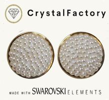 Ohrclip mit Swarvoski / Preciosa Pearls / 8 Farben