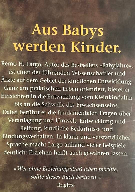 Libri: Remo H. Largo - Kinderjahre – Usato da Zürich venduto da Jeannine81 1